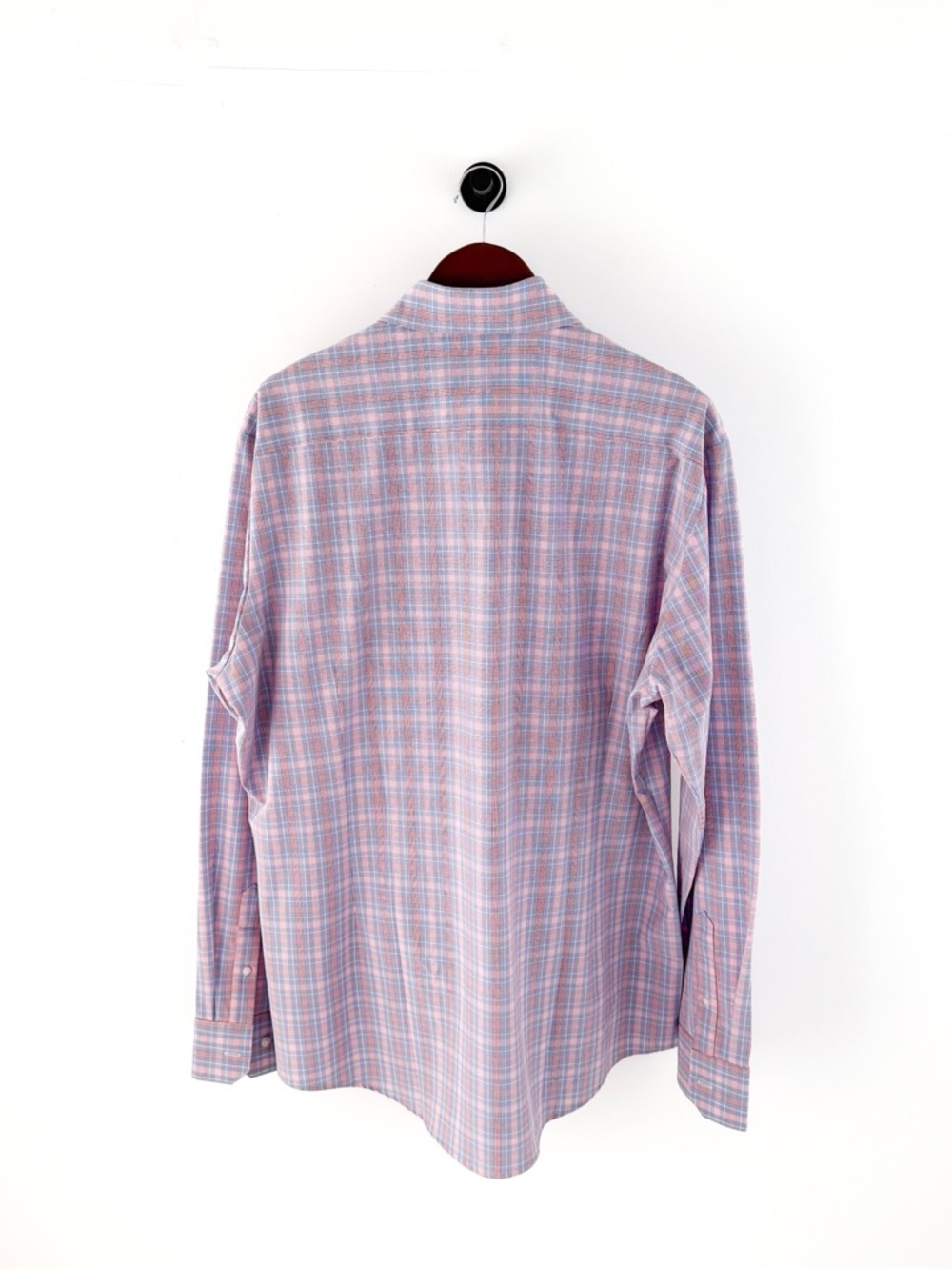 New Mizzen + Main Trim Leeward  Button Down Shirt Plaid Light XXL White Men's - Picture 12 of 12